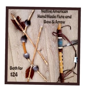 Native American Flute and Bow & Arrow